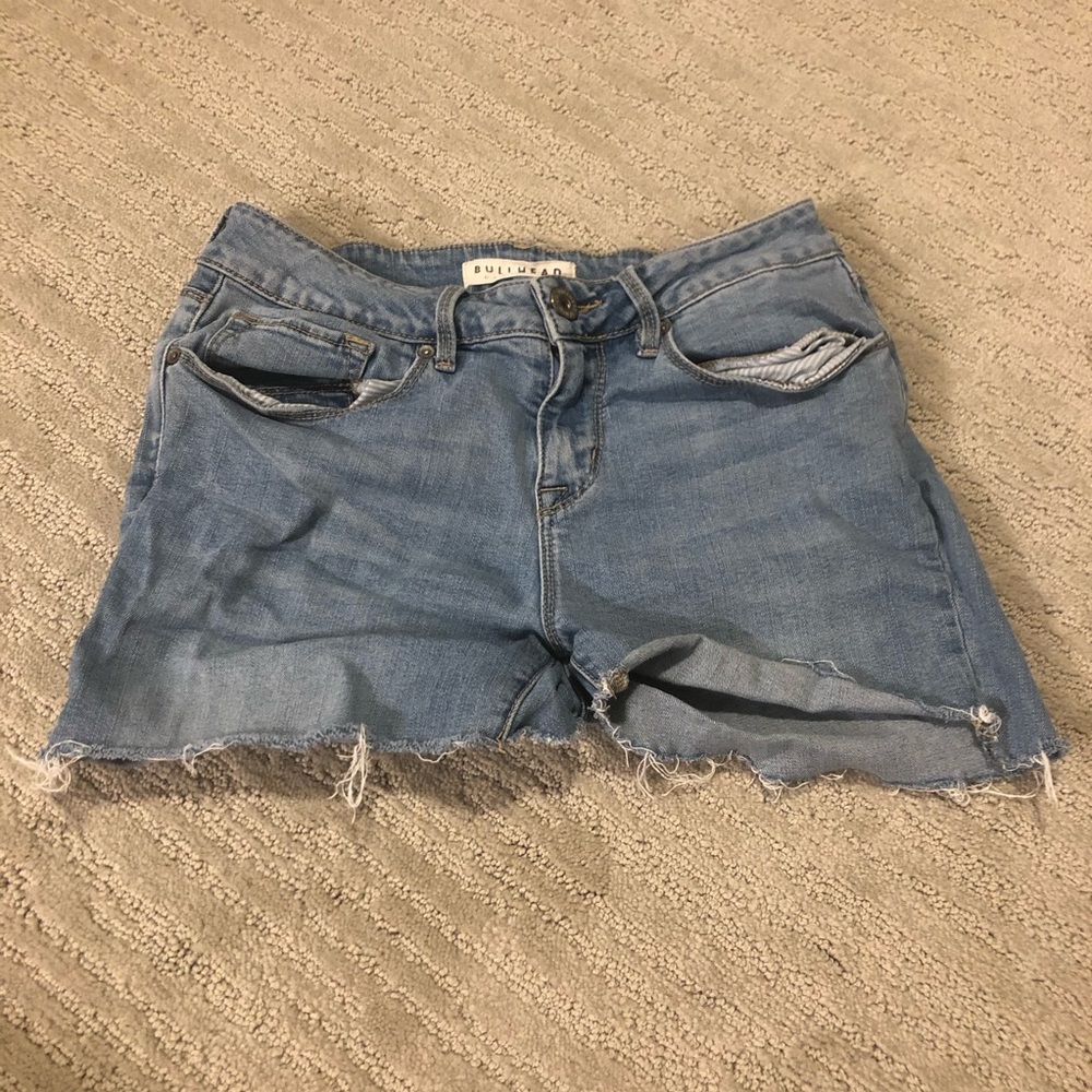 Bullhead skinniest jean shorts denim blue size 7
